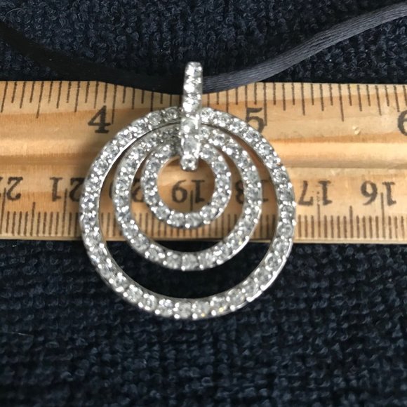 Nolan Miller Crystal Circles Necklace - Picture 3 of 5